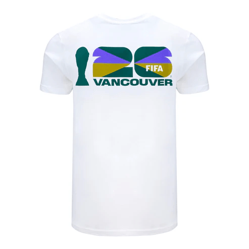 Vancouver FIFA World Cup 2026 Retro Logo Graphic T-Shirt - White