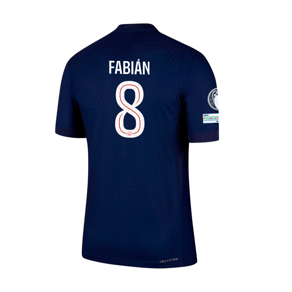Fabián Ruiz 8 Paris Saint-Germain 25/26 Final Match Detail Home Jersey – Men, Navy
