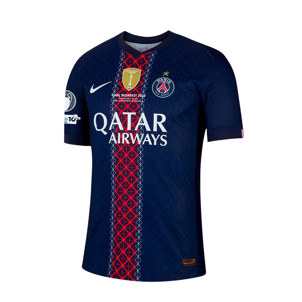 João Neves 87 Paris Saint-Germain 25/26 Final Match Detail Home Jersey – Men, Navy