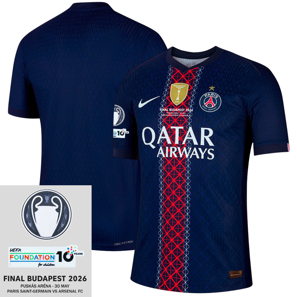 Paris Saint-Germain 25/26 Final Match Detail Home Jersey – Men, Navy