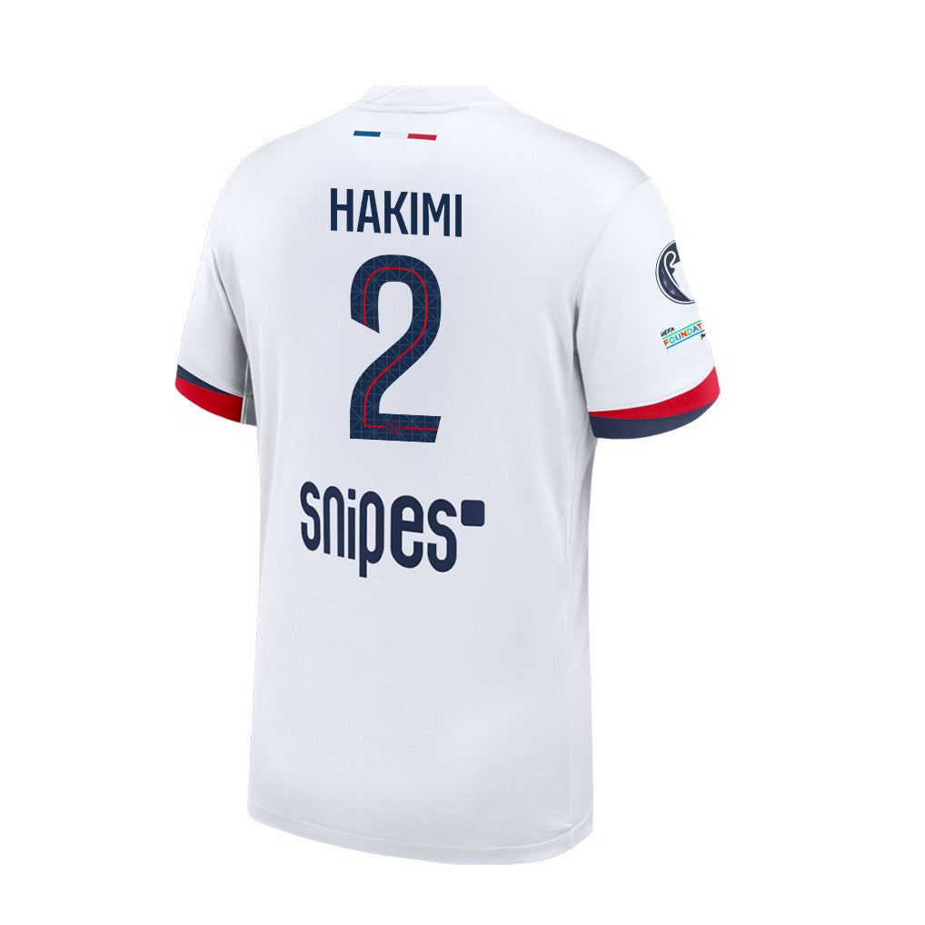 Achraf Hakimi 2 Paris Saint-Germain 25/26 Final Match Detail Away Jersey – Men, White