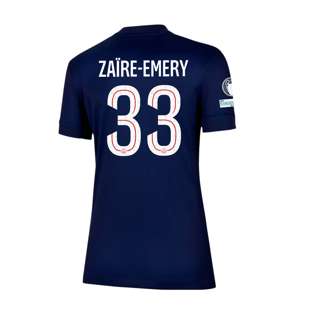 Warren Zaïre-Emery 33 Paris Saint-Germain 25/26 Final Match Details Edition Home Jersey - Women, Navy