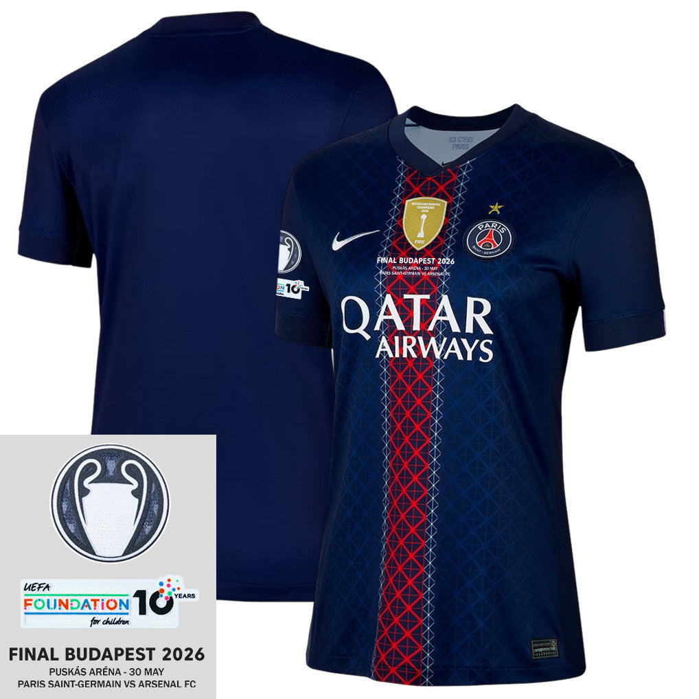 Paris Saint-Germain 25/26 Final Match Details Edition Home Jersey - Women, Navy
