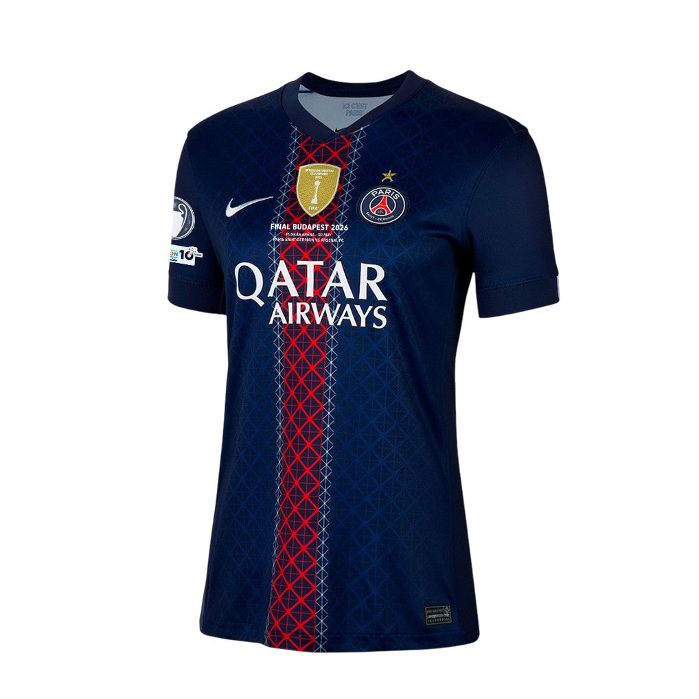 Paris Saint-Germain 25/26 Final Match Details Edition Custom Name Home Jersey - Women, Navy