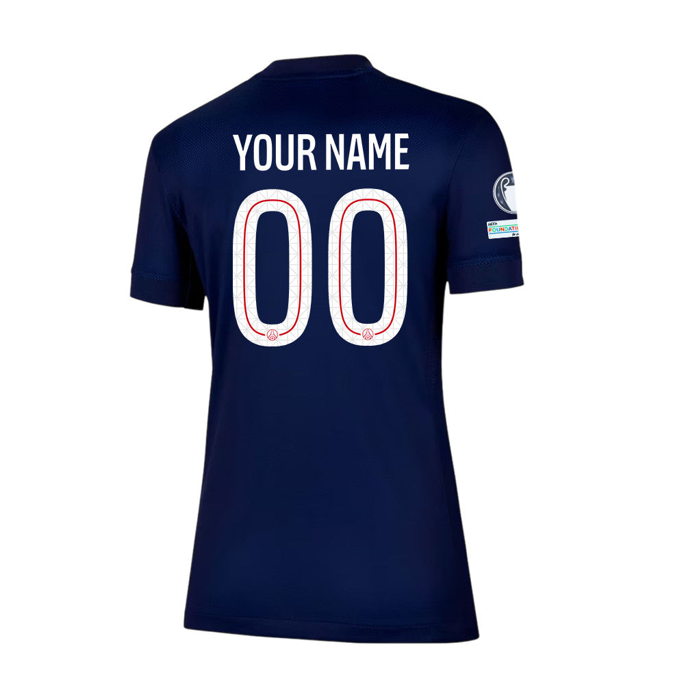 Paris Saint-Germain 25/26 Final Match Details Edition Custom Name Home Jersey - Women, Navy