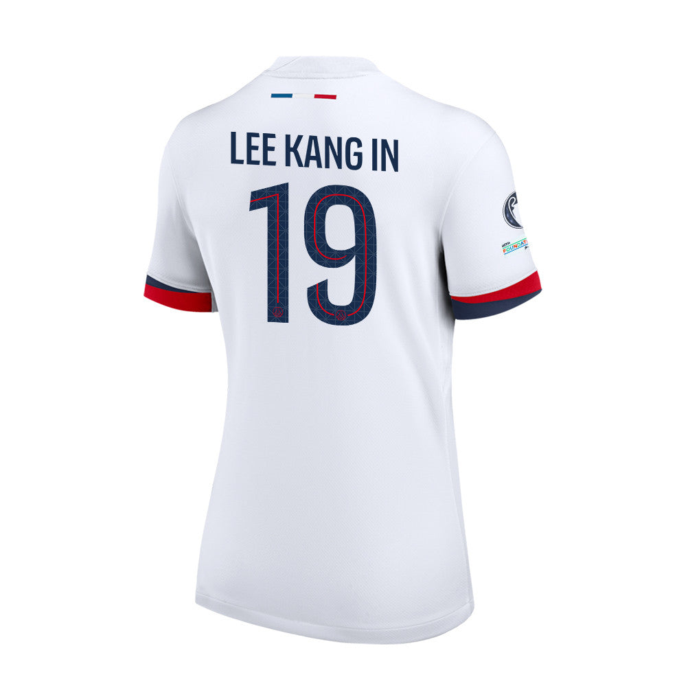 Kang-in Lee 19 Paris Saint-Germain 25/26 Final Match Details Edition Away Jersey - Women, White