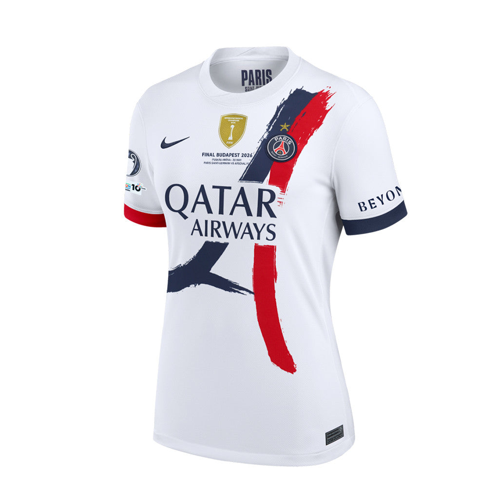 Dro Fernández 27 Paris Saint-Germain 25/26 Final Match Details Edition Away Jersey - Women, White
