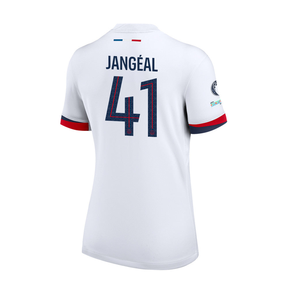 Mathis Jangeal 41 Paris Saint-Germain 25/26 Final Match Details Edition Away Jersey - Women, White