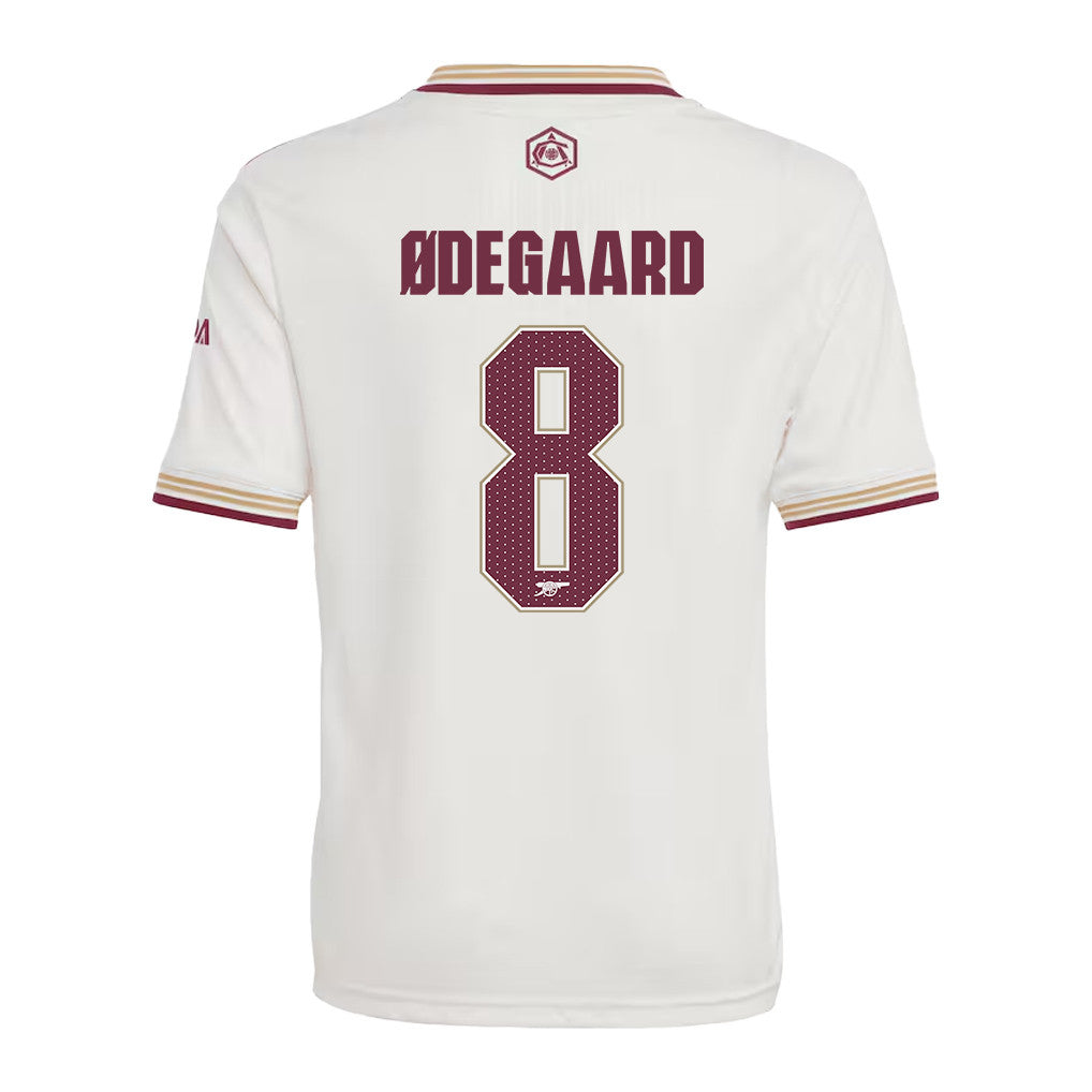 Martin Ødegaard 8 Arsenal 25/26 Third YOUTH Jersey - White