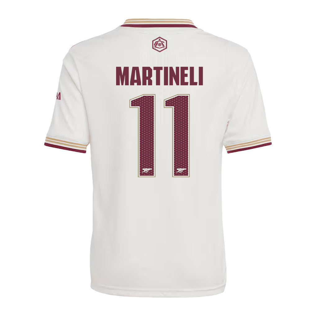 Gabriel Martinelli 11 Arsenal 25/26 Third YOUTH Jersey - White