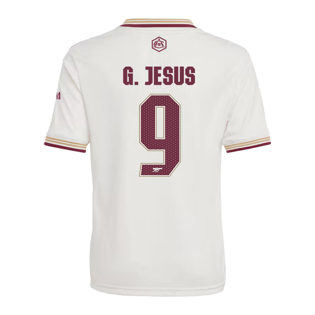 Gabriel Jesus 9 Arsenal 25/26 Third YOUTH Jersey - White