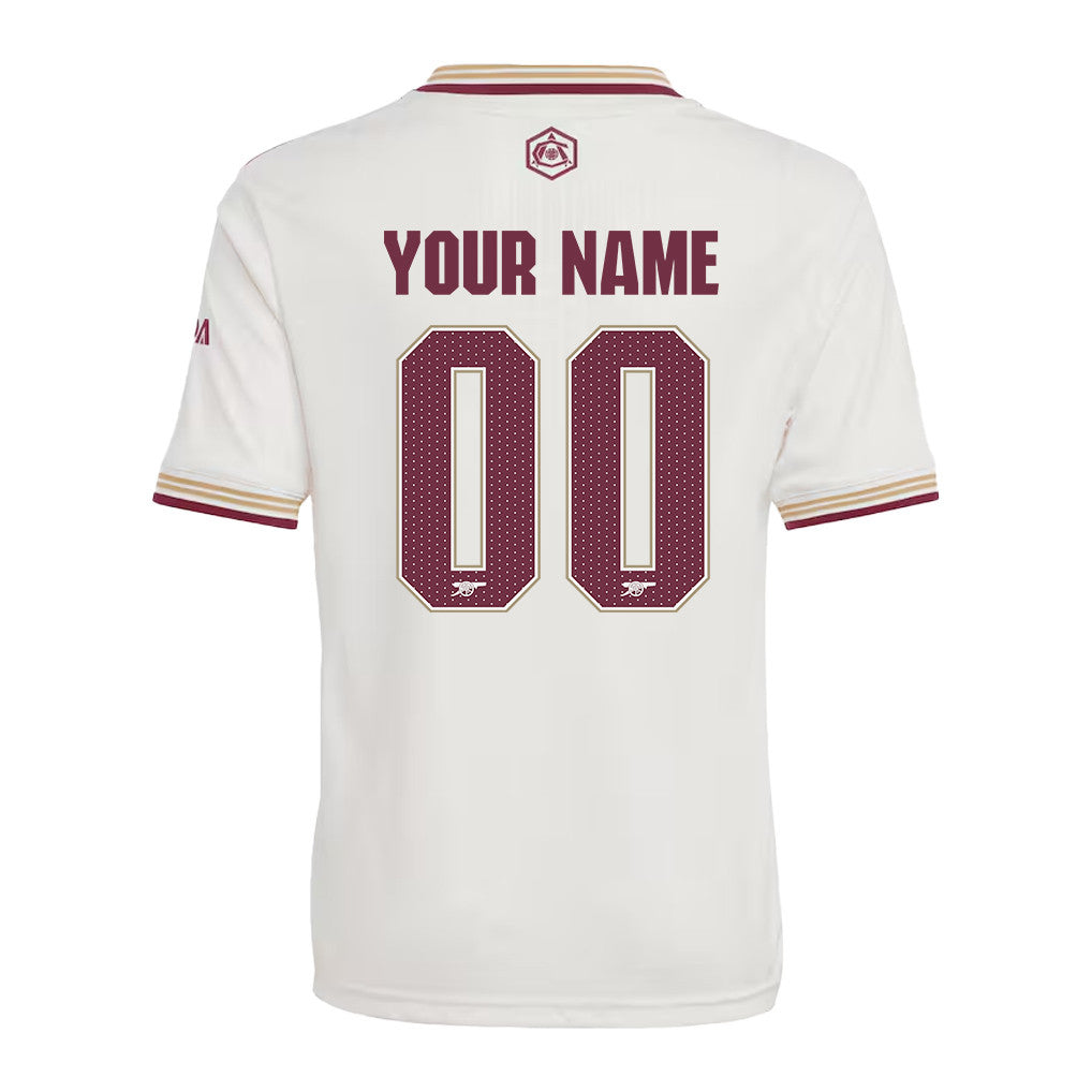 Arsenal 25/26 Personalized Third YOUTH Jersey - White