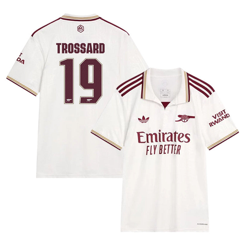 Leandro Trossard 19 Arsenal 25/26 Third Men Jersey - White