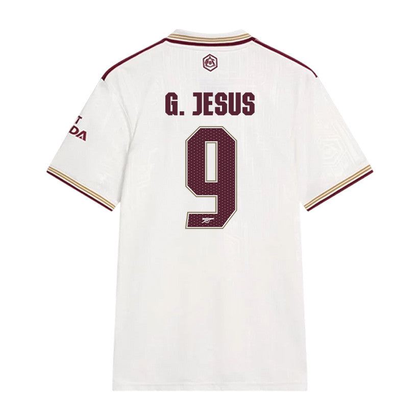 Gabriel Jesus 9 Arsenal 25/26 Third Men Jersey - White