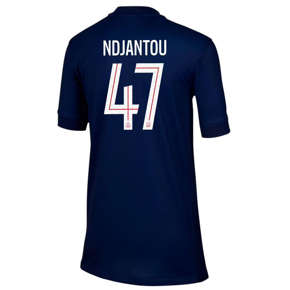 Quentin Ndjantou 47 Paris Saint-Germain 25/26 Home YOUTH Jersey - Navy