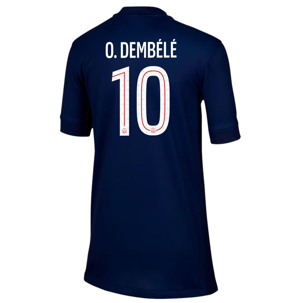 Ousmane Dembélé 10 Paris Saint-Germain 25/26 Home YOUTH Jersey - Navy