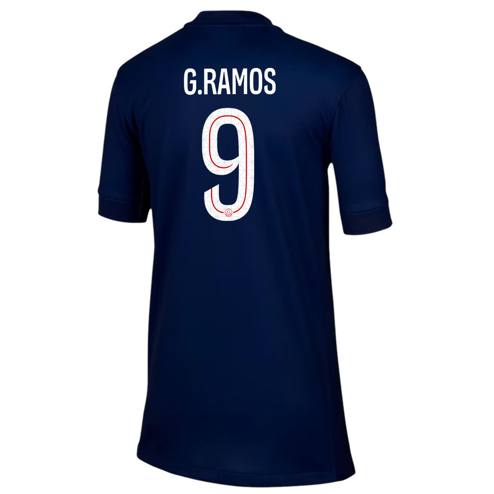 Gonçalo Ramos 9 Paris Saint-Germain 25/26 Home YOUTH Jersey - Navy