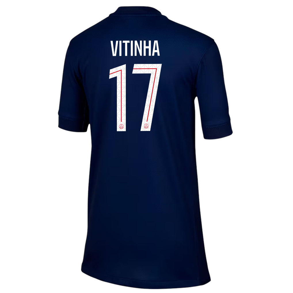 Vitinha 17 Paris Saint-Germain 25/26 Home YOUTH Jersey - Navy