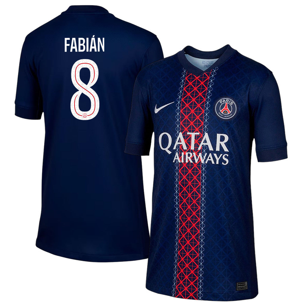 Fabián Ruiz 8 Paris Saint-Germain 25/26 Home YOUTH Jersey - Navy