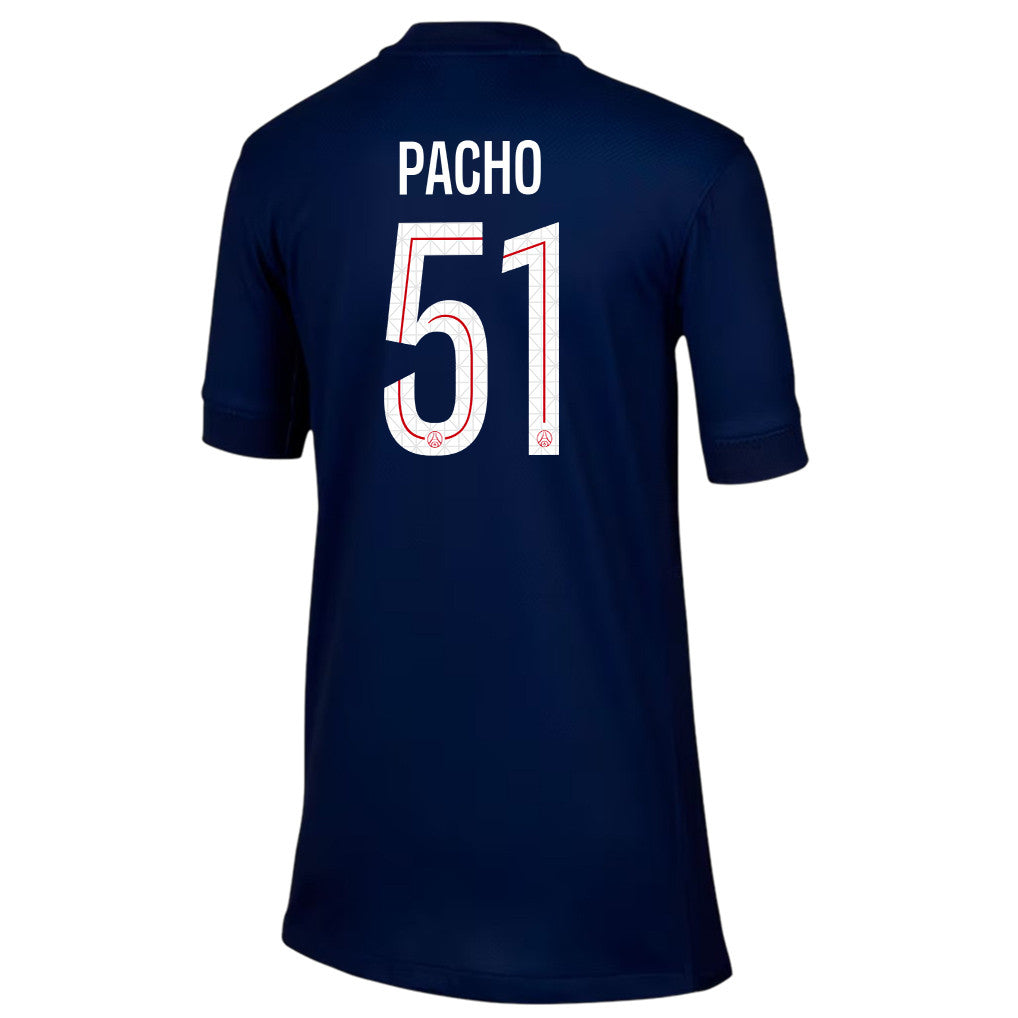 Willian Pacho 51 Paris Saint-Germain 25/26 Home YOUTH Jersey - Navy