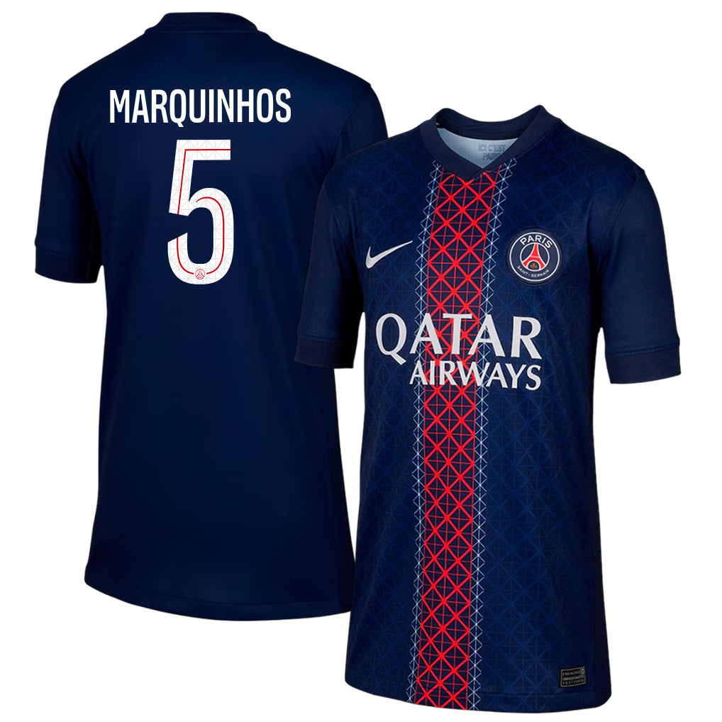 Marquinhos 5 Paris Saint-Germain 25/26 Home YOUTH Jersey - Navy