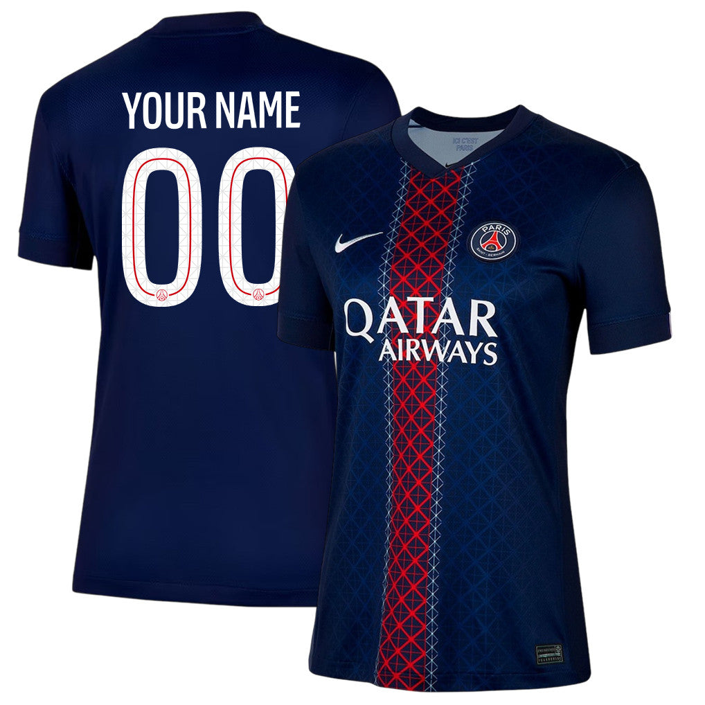 Paris Saint-Germain 25/26 Personalized Home Women Jersey - Navy