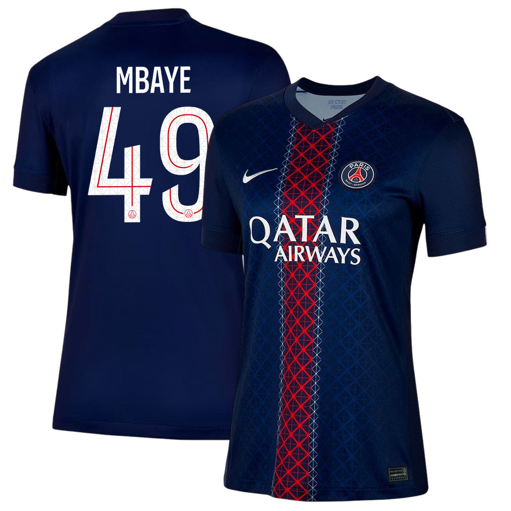 Ibrahim Mbaye 49 Paris Saint-Germain 25/26 Home Women Jersey - Navy