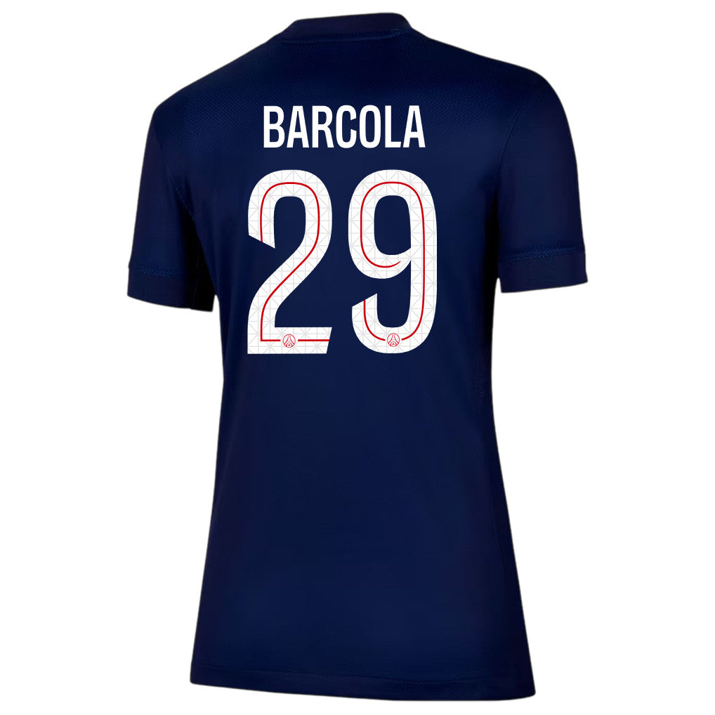 Bradley Barcola 29 Paris Saint-Germain 25/26 Home Women Jersey - Navy
