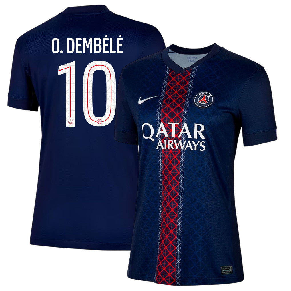 Ousmane Dembélé 10 Paris Saint-Germain 25/26 Home Women Jersey - Navy