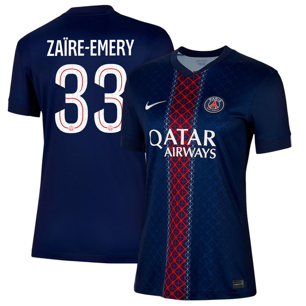 Warren Zaïre-Emery 33 Paris Saint-Germain 25/26 Home Women Jersey - Navy