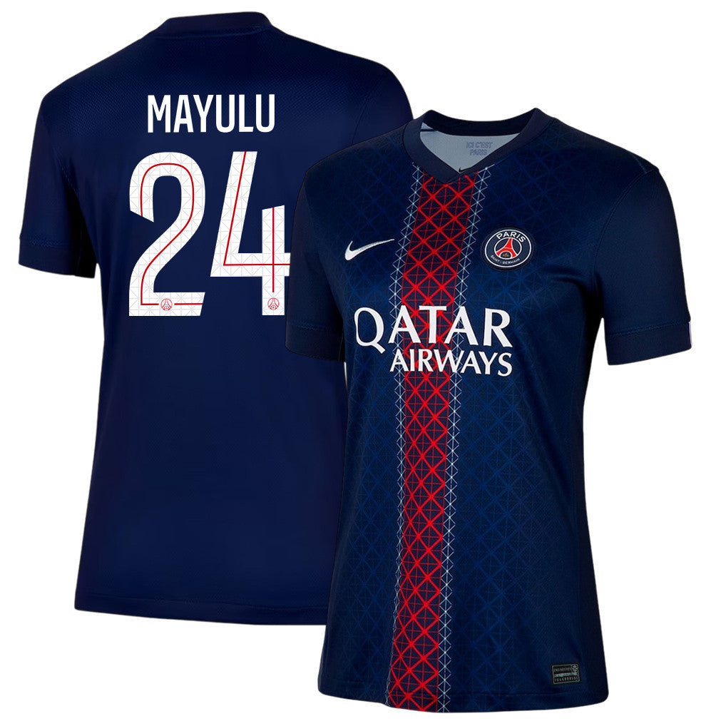 Senny Mayulu 24 Paris Saint-Germain 25/26 Home Women Jersey - Navy