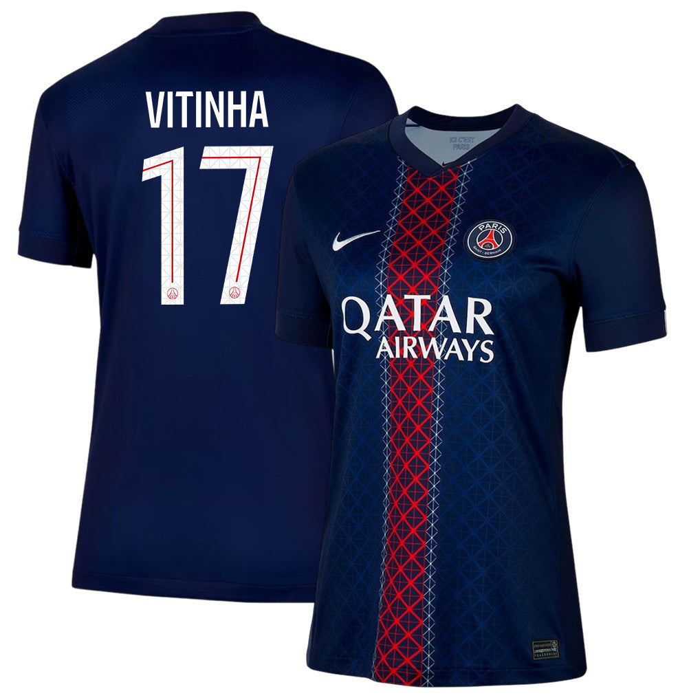 Vitinha 17 Paris Saint-Germain 25/26 Home Women Jersey - Navy