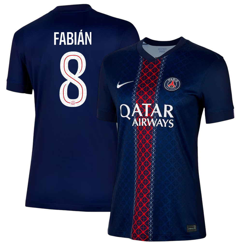 Fabián Ruiz 8 Paris Saint-Germain 25/26 Home Women Jersey - Navy