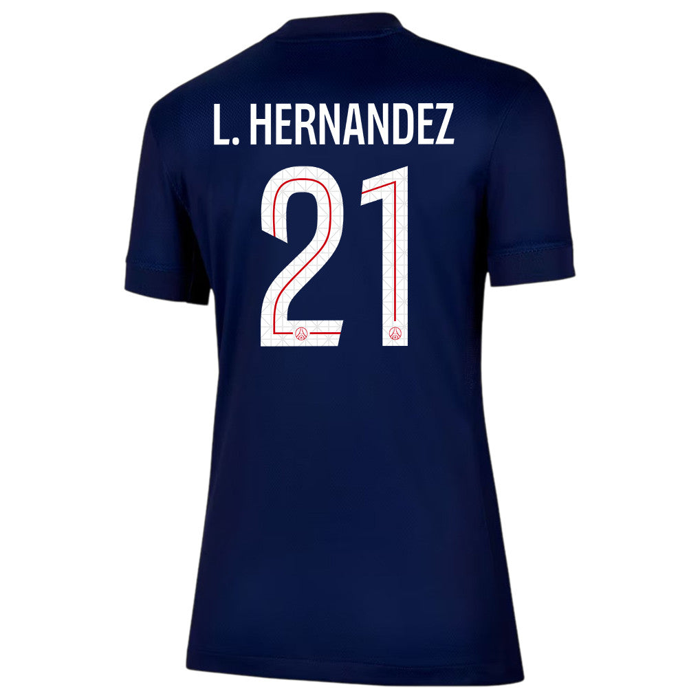 Lucas Hernández 21 Paris Saint-Germain 25/26 Home Women Jersey - Navy