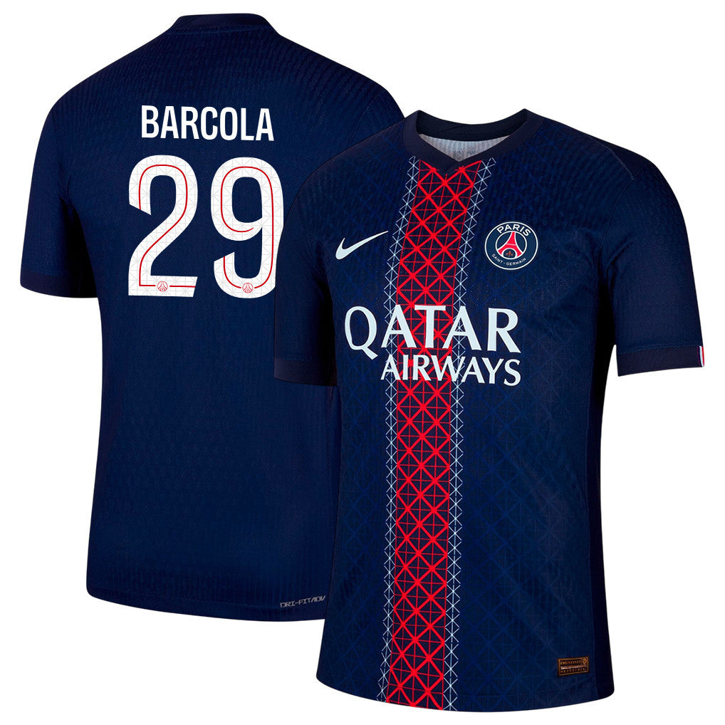 Bradley Barcola 29 Paris Saint-Germain 25/26 Home Men Jersey - Navy