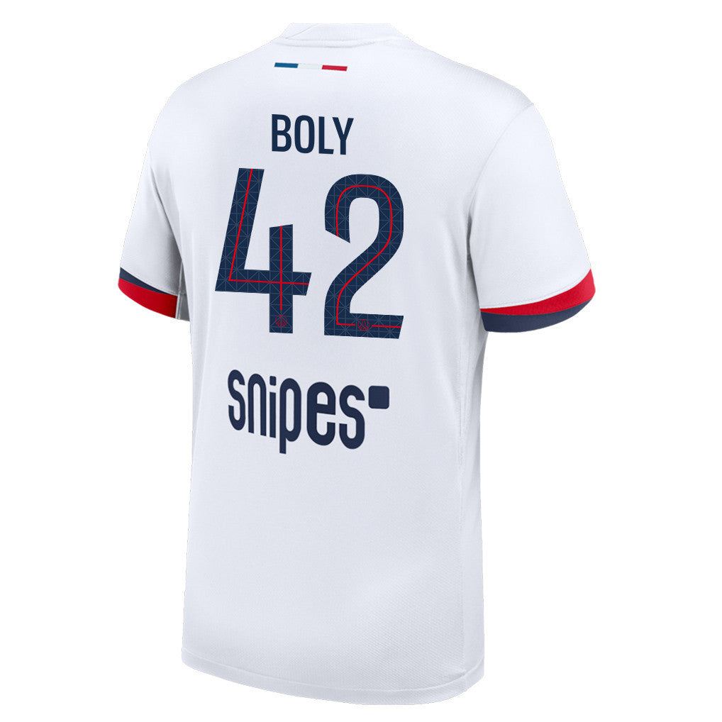 David Boly 42 Paris Saint-Germain 25/26 Away Men Jersey - White