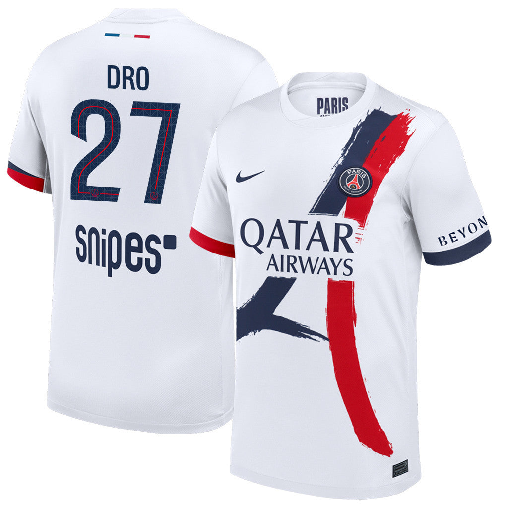 Dro Fernández 27 Paris Saint-Germain 25/26 Away Men Jersey - White