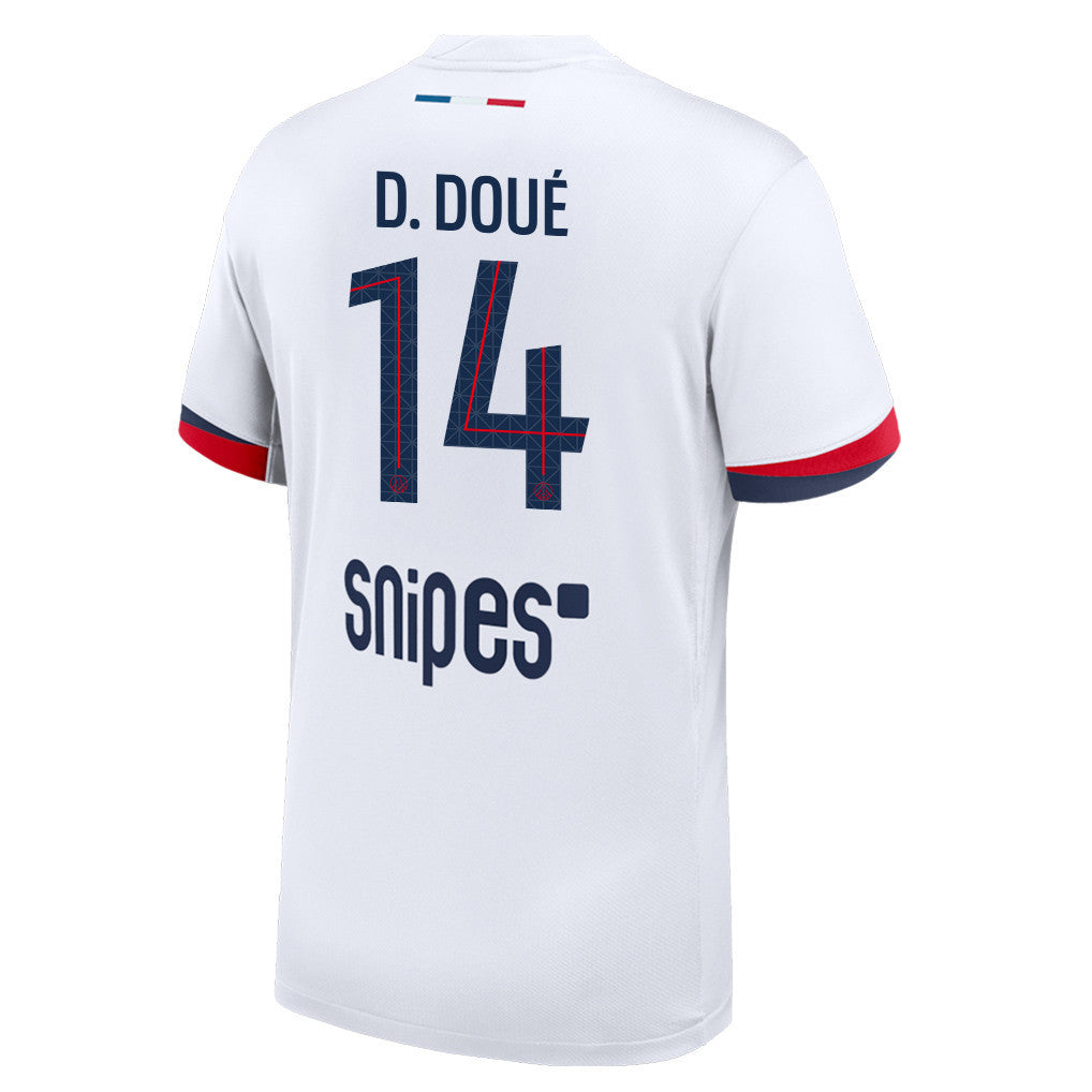 Désiré Doué 14 Paris Saint-Germain 25/26 Away Men Jersey - White