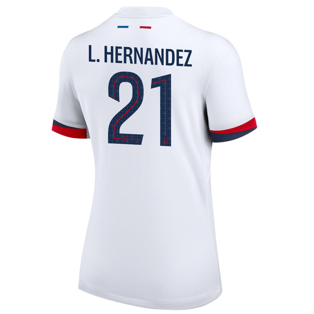 Lucas Hernández 21 Paris Saint-Germain 25/26 Away Women Jersey - White