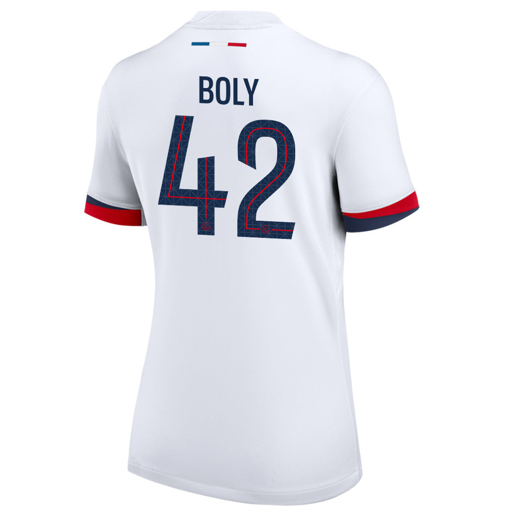 David Boly 42 Paris Saint-Germain 25/26 Away Women Jersey - White
