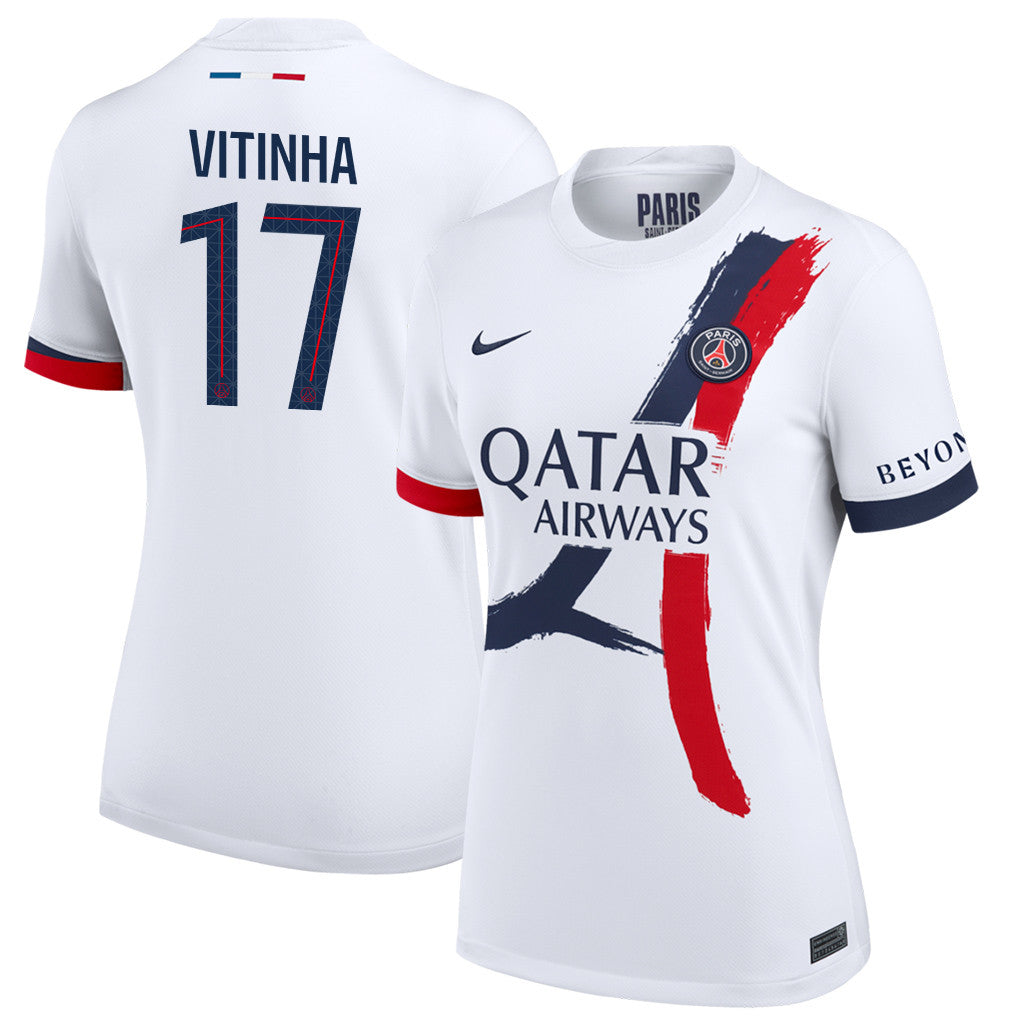 Vitinha 17 Paris Saint-Germain 25/26 Away Women Jersey - White