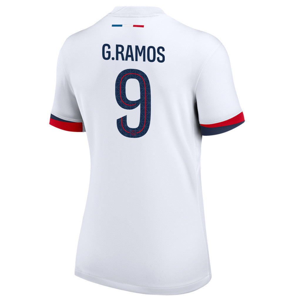 Gonçalo Ramos 9 Paris Saint-Germain 25/26 Away Women Jersey - White