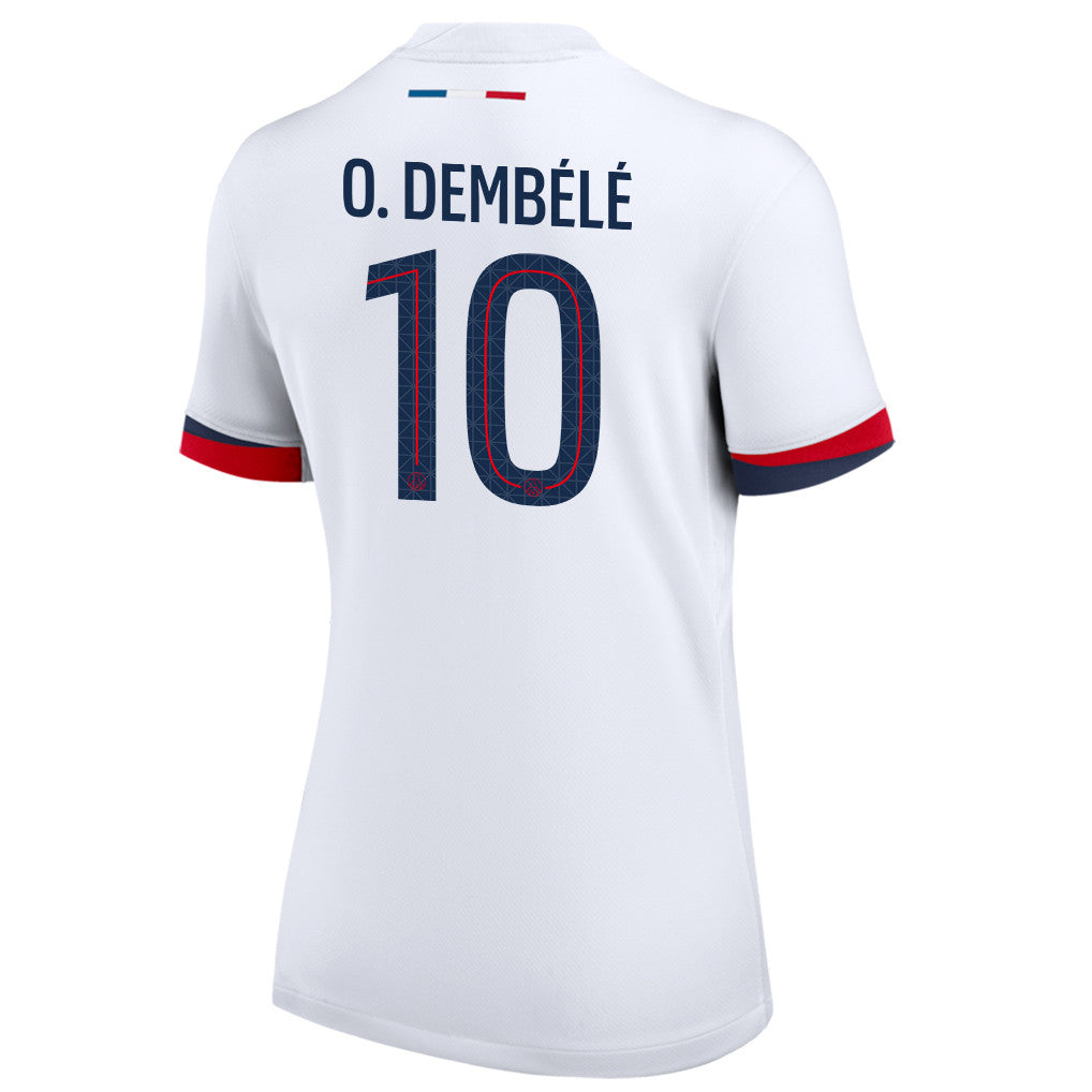 Ousmane Dembélé 10 Paris Saint-Germain 25/26 Away Women Jersey - White