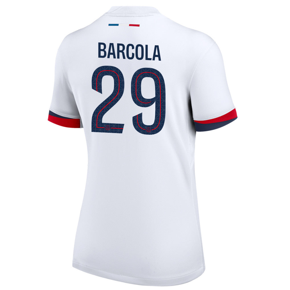 Bradley Barcola 29 Paris Saint-Germain 25/26 Away Women Jersey - White