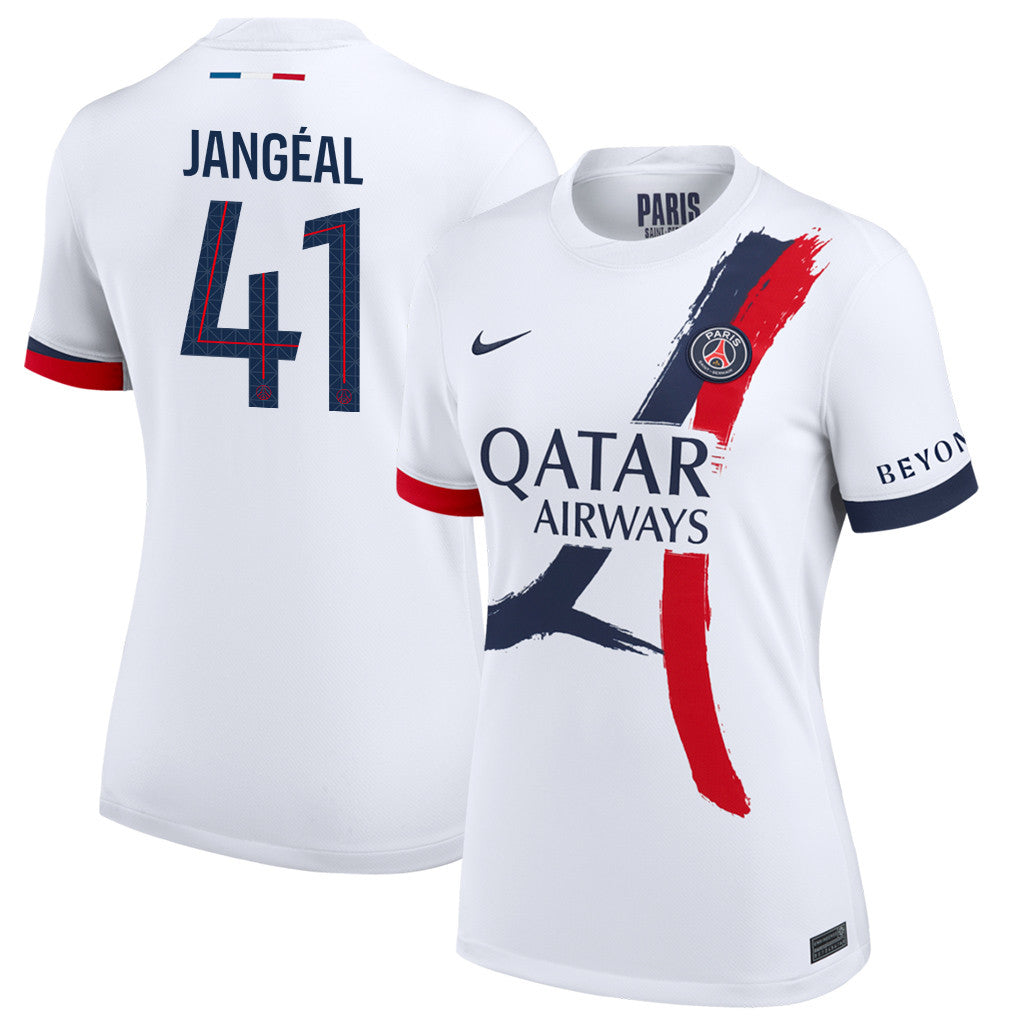 Mathis Jangeal 41 Paris Saint-Germain 25/26 Away Women Jersey - White