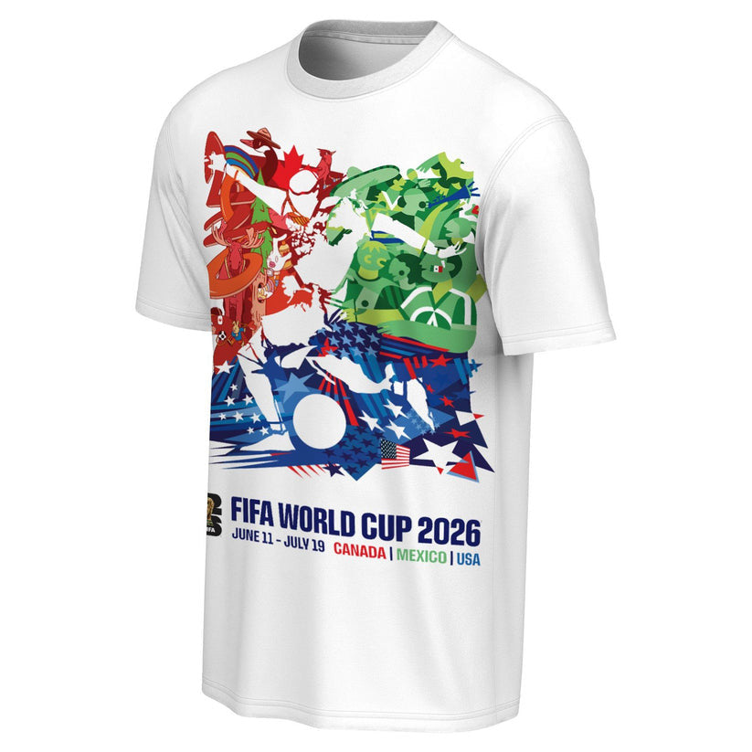 FIFA World Cup 2026 Event Poster T-Shirt Unisex - White
