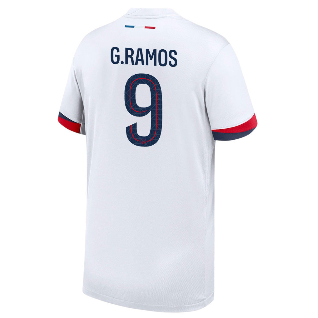 Gonçalo Ramos 9 Paris Saint-Germain 25/26 Away YOUTH Jersey - White