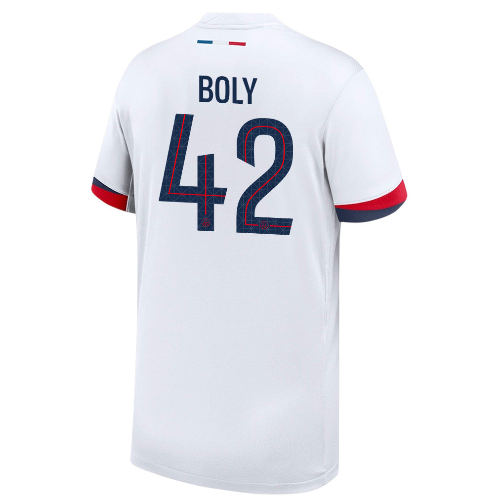 David Boly 42 Paris Saint-Germain 25/26 Away YOUTH Jersey - White