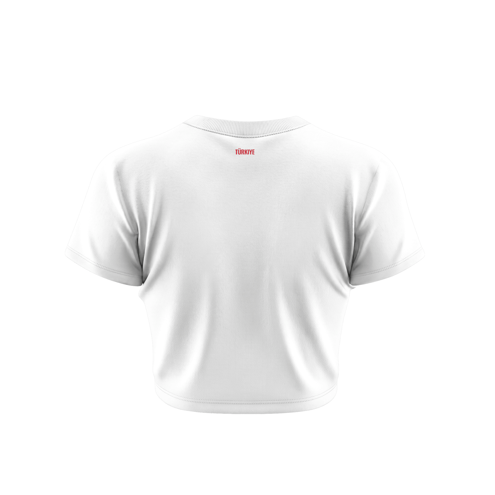 Turkey 2026 Women's Away All-Over Print Cropped Jersey - White