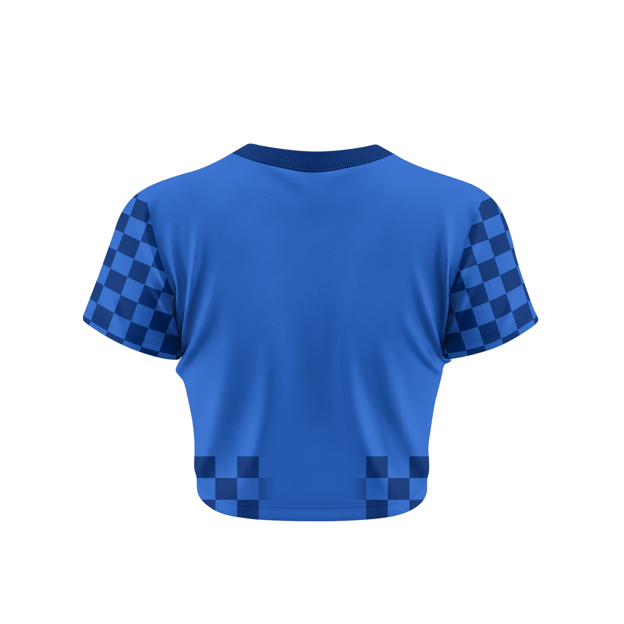Croatia 2026 Women's Away All-Over Print Cropped Jersey - Blue